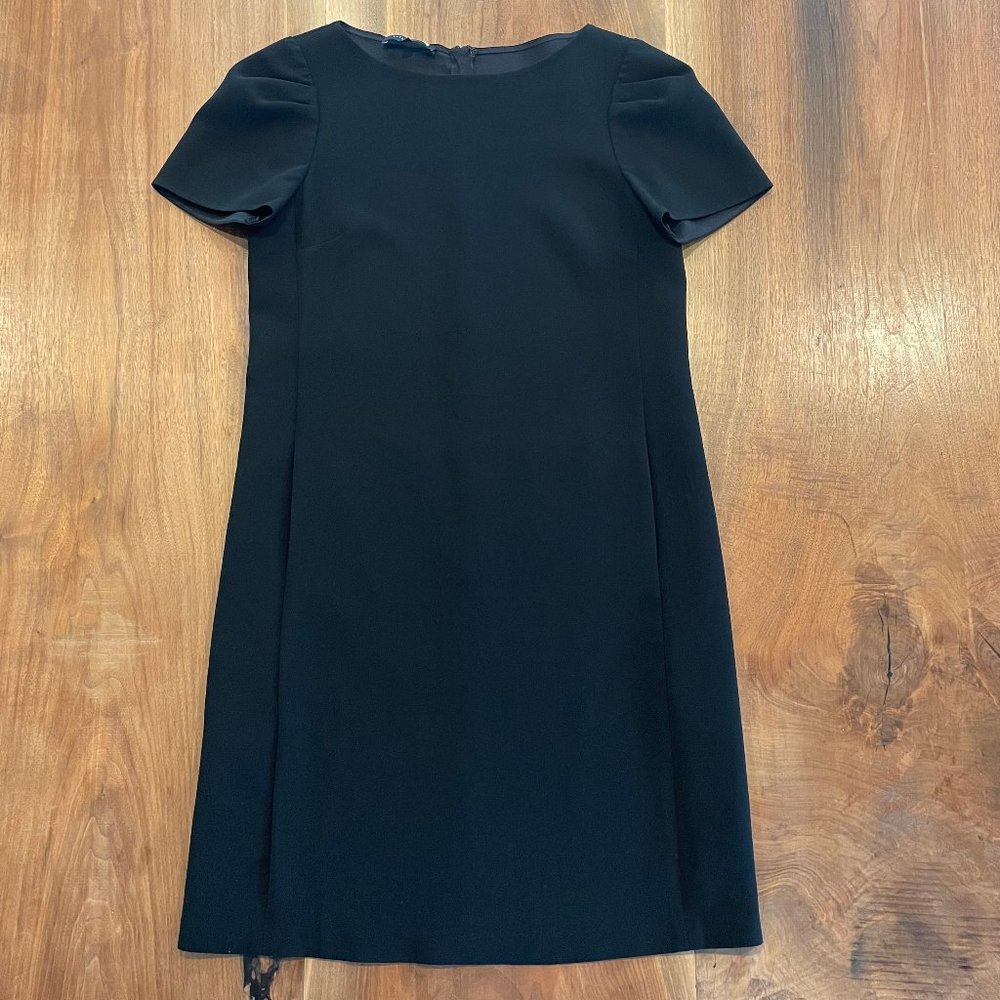 Lafayette 148 black shift dress